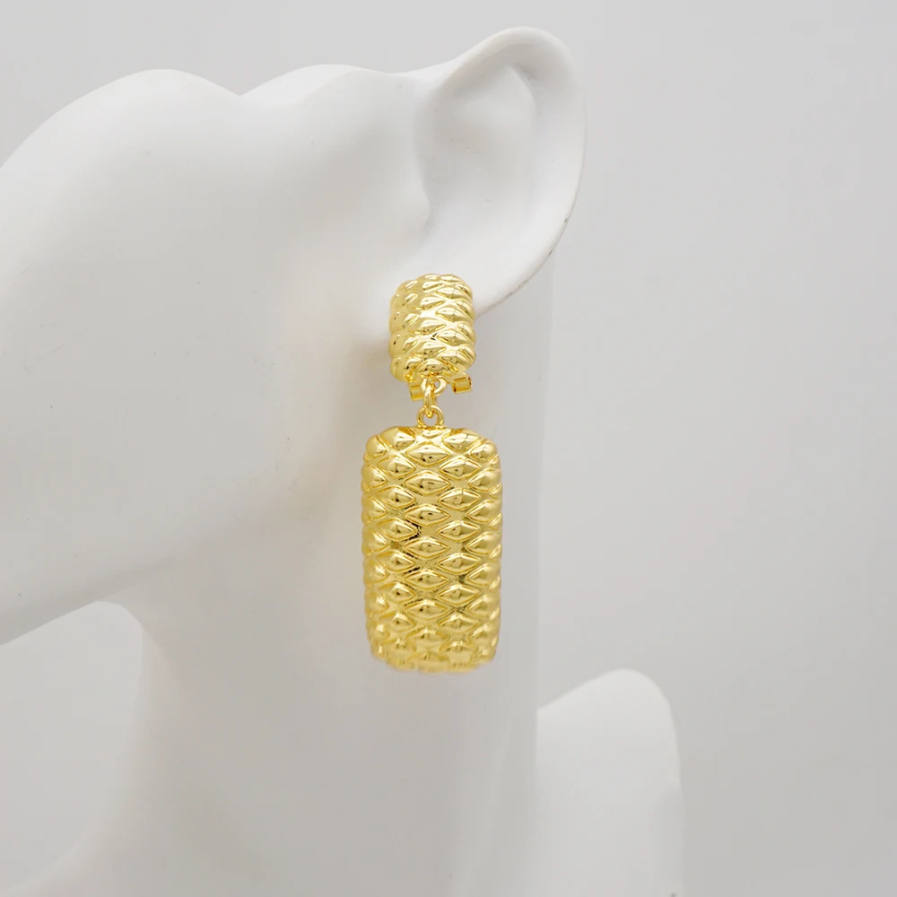 GDJWRI TB117 wholesale luxury gold plated 18k womens jewelrymodern earrings