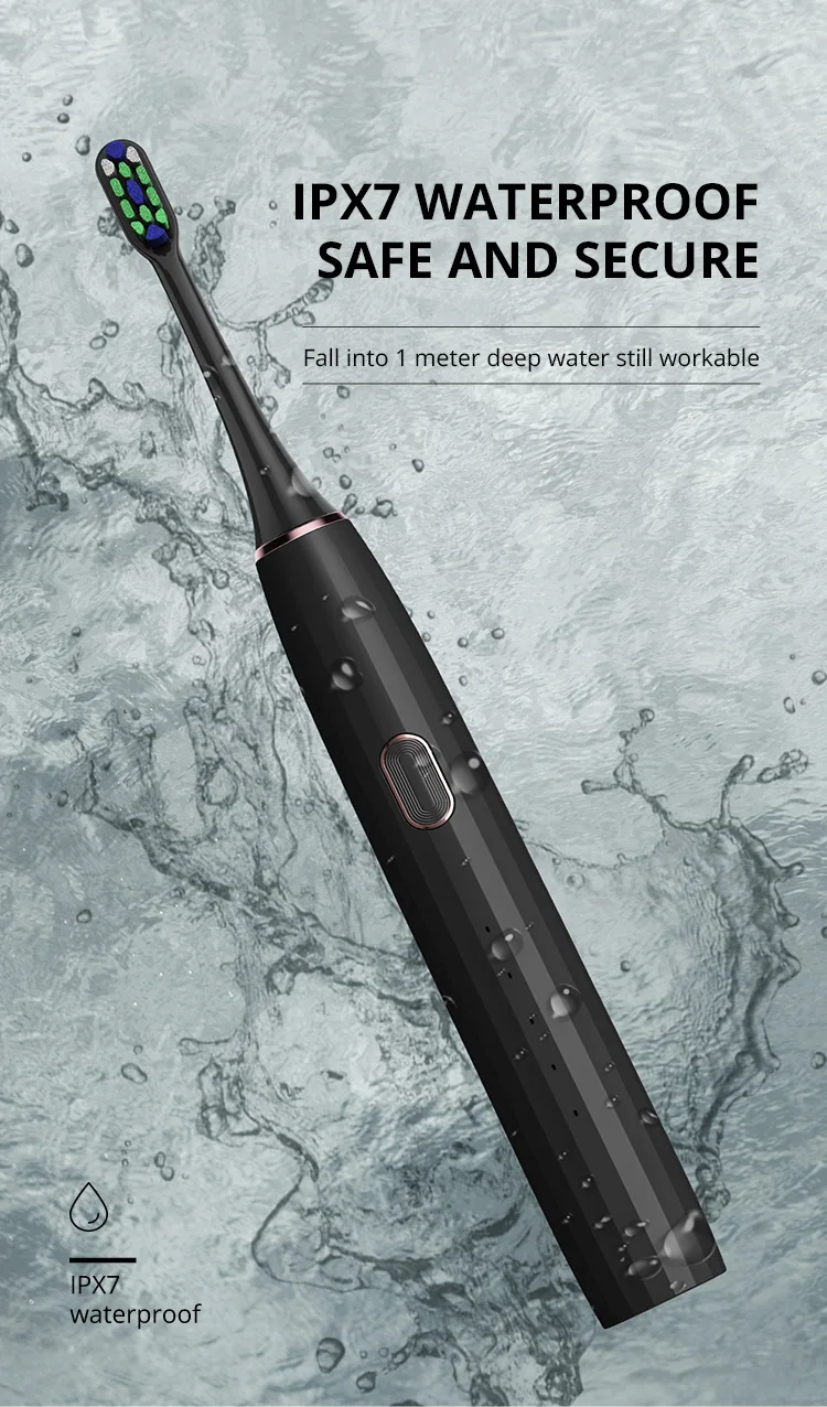 Home Use Travel Rechargeable Automatic Smart Adult Electric Sonic Toothbrush For Adult Group