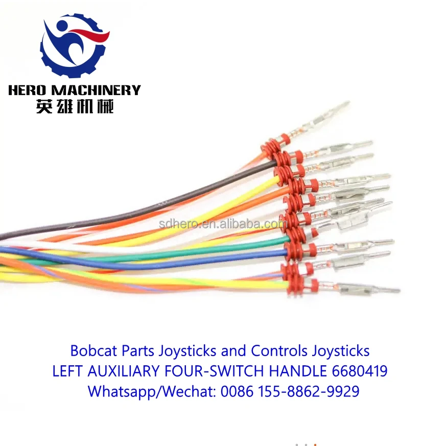 Genuine Bobcat Parts 6680419 Joysticks and Controls LEFT Auxiliary Four-Switch Handle for 751 773 863 963 S100 S130 S150 T110