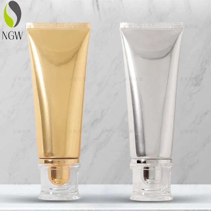 Wholesale Customized Extrusion Layer tubes white Laminated Cosmetic hand cream Lotion Soft Tube squeeze plastic tubes