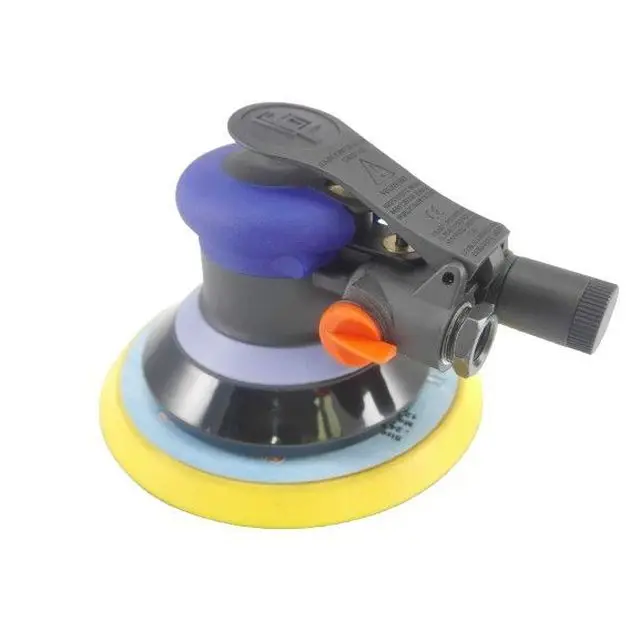 Professional High Speed 12000Rpm 6 Inch Non-Vacuum Air Pneumatic Random Orbital Sander With Bottom Dust Cover