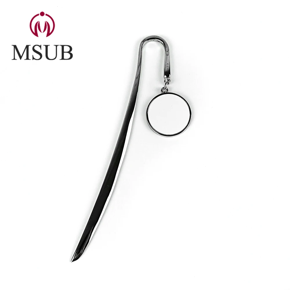 
sublimation aluminum high quality customized metal bookmark 