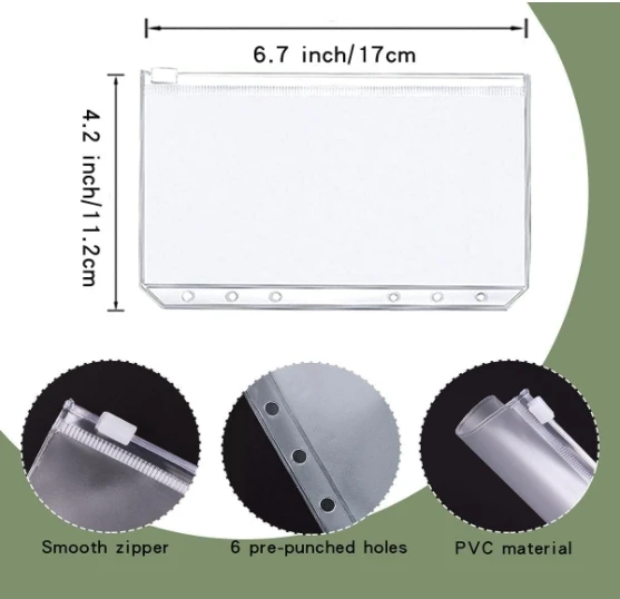 Custom PU Leather Money Saving Binder Personalized Budget Planner for Managing Budgets and Saving Money