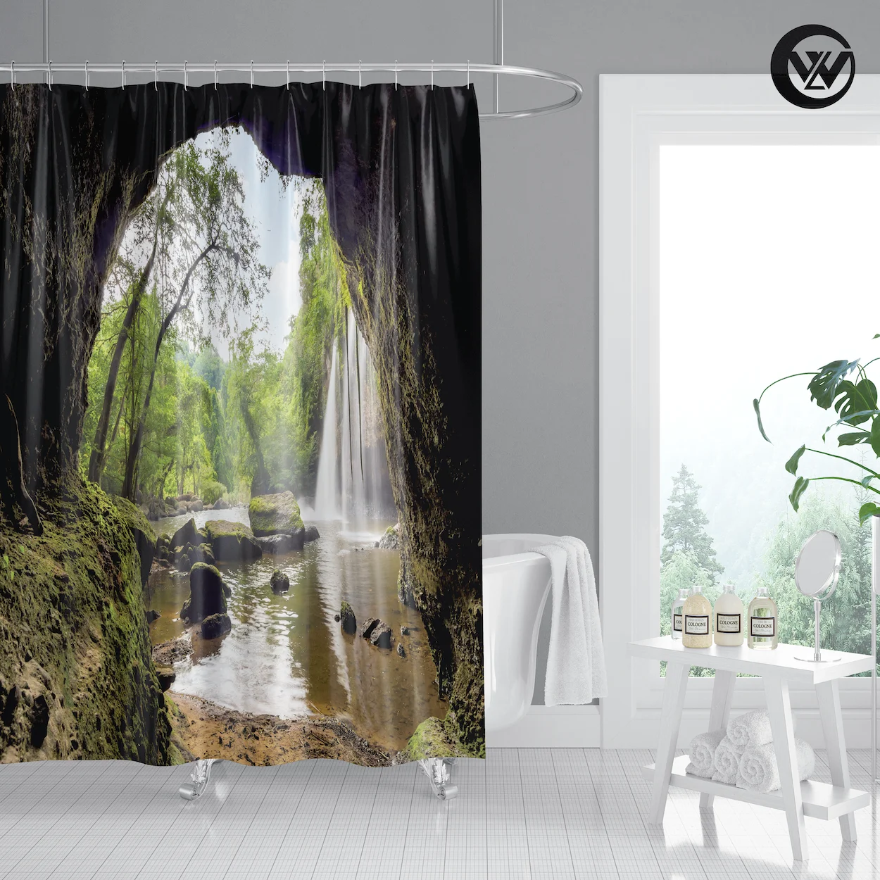 Скандинавская винтажная занавеска с принтом парусника для ванной комнаты в отеле Экологически чистая морская ткань Детская душа отеле/