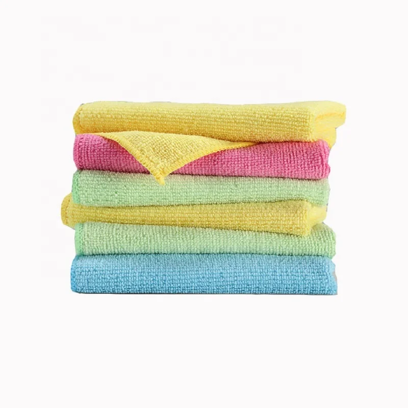 Factory strong water absorbent multi-colors hanging kitchen hand towels cotton nano scale dish cloth 30x30
