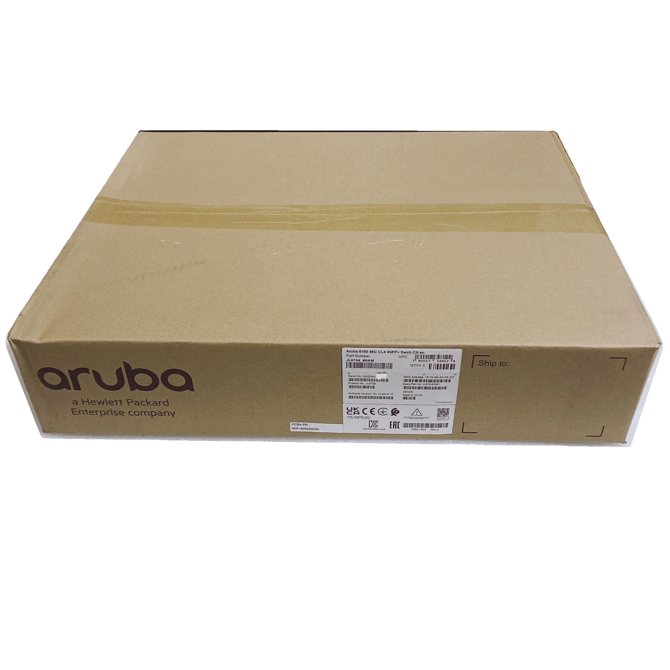 Aruba 6100 48G CL4 4SFP + переключатель JL675A HPE