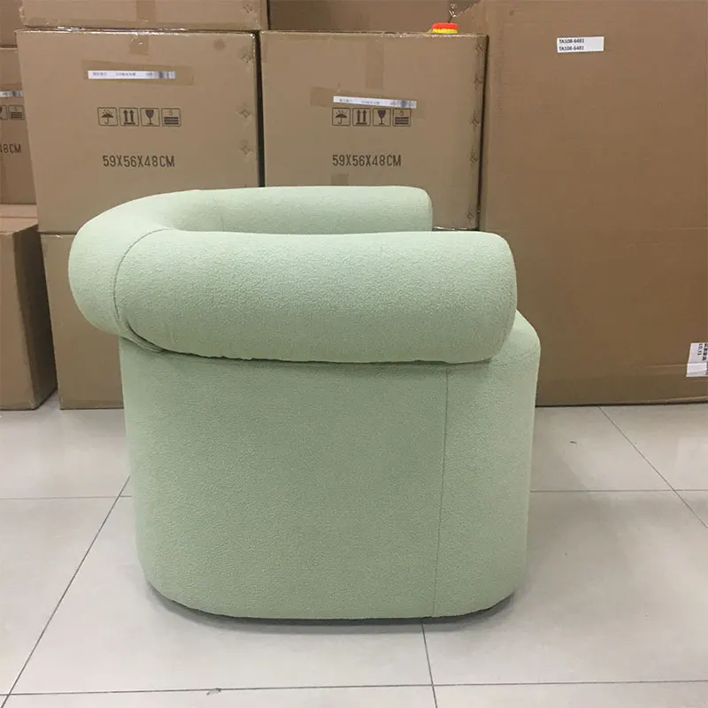 Single Person Leisure Sofa Chair for Home Living Room for Hotel Fabric Negotiation