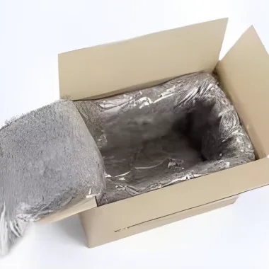 100% Recyclable and Biodegradable Wool Box Liner Hot Bag with Washed Pattern for Frozen Food Transportation Insulation Liner