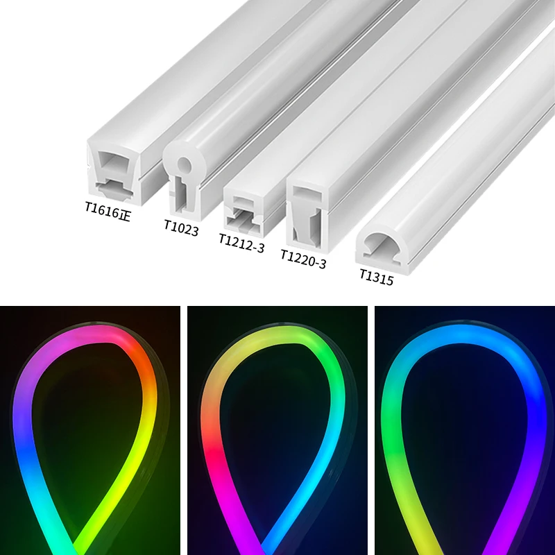 16*16mm Strip Light Channel LED Silicone Neon Flexible Tube For SMD 2835/3014/2216/5050