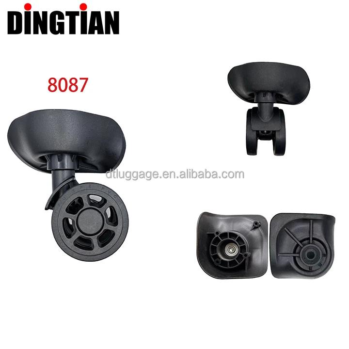 Factory Wholesales Parts Replacement 4*360 Black Degree Wheels Durable suitcase Accessories