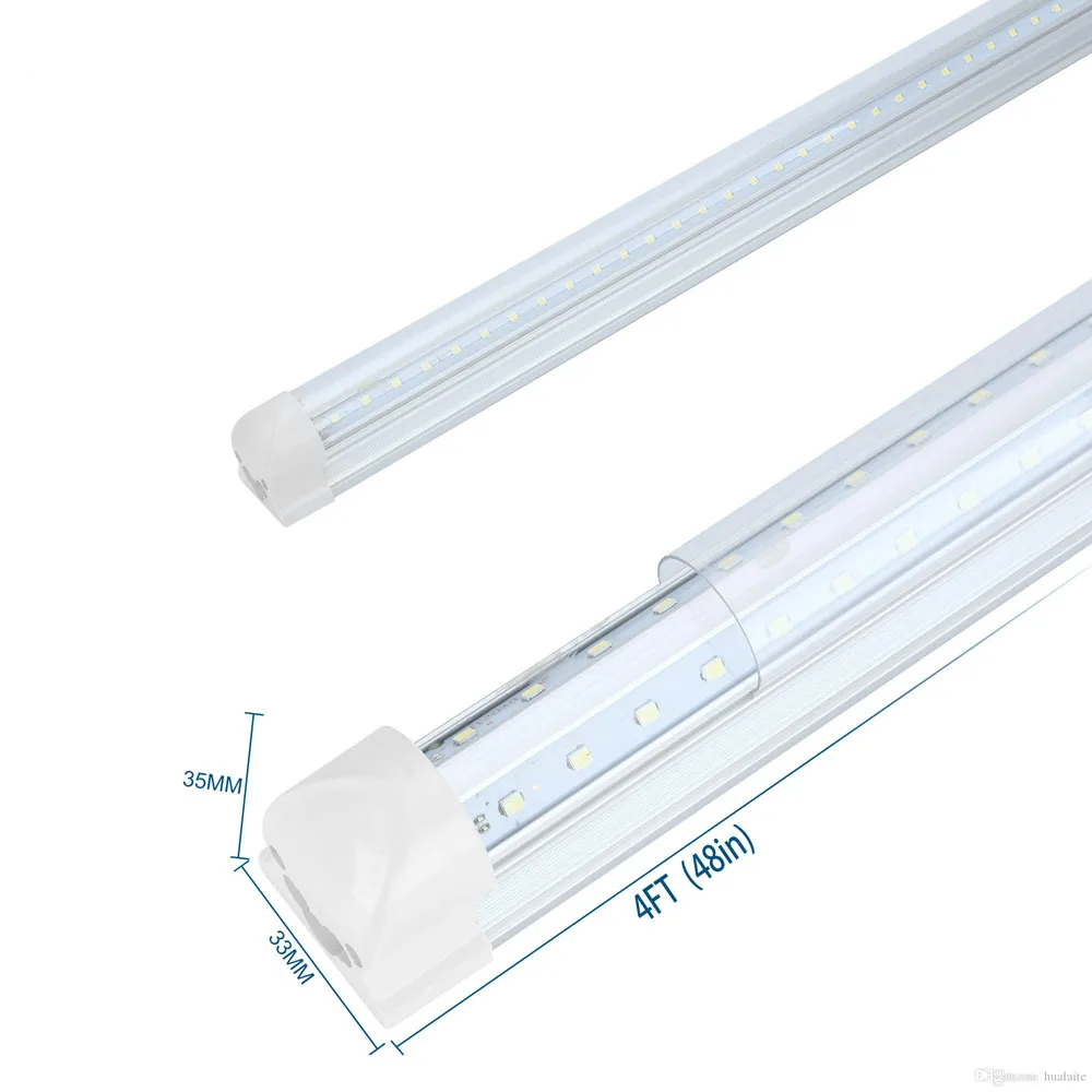 2023 New Design V-shaped 30W 60W 8ft T8 Integrated Led Tube Light Fixture tube