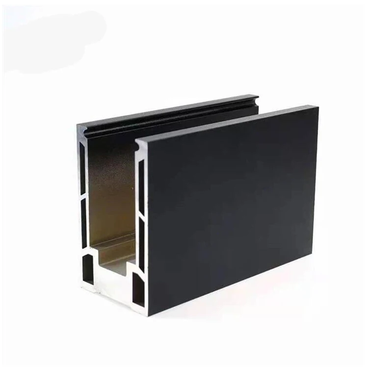 Safety frameless tempered glass fence railing system aluminum U channel for deck and balcony