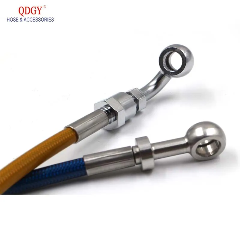 Factory Price Hydraulically Reinforced Stainless Steel Braided Motorcycle Brake Line Wire