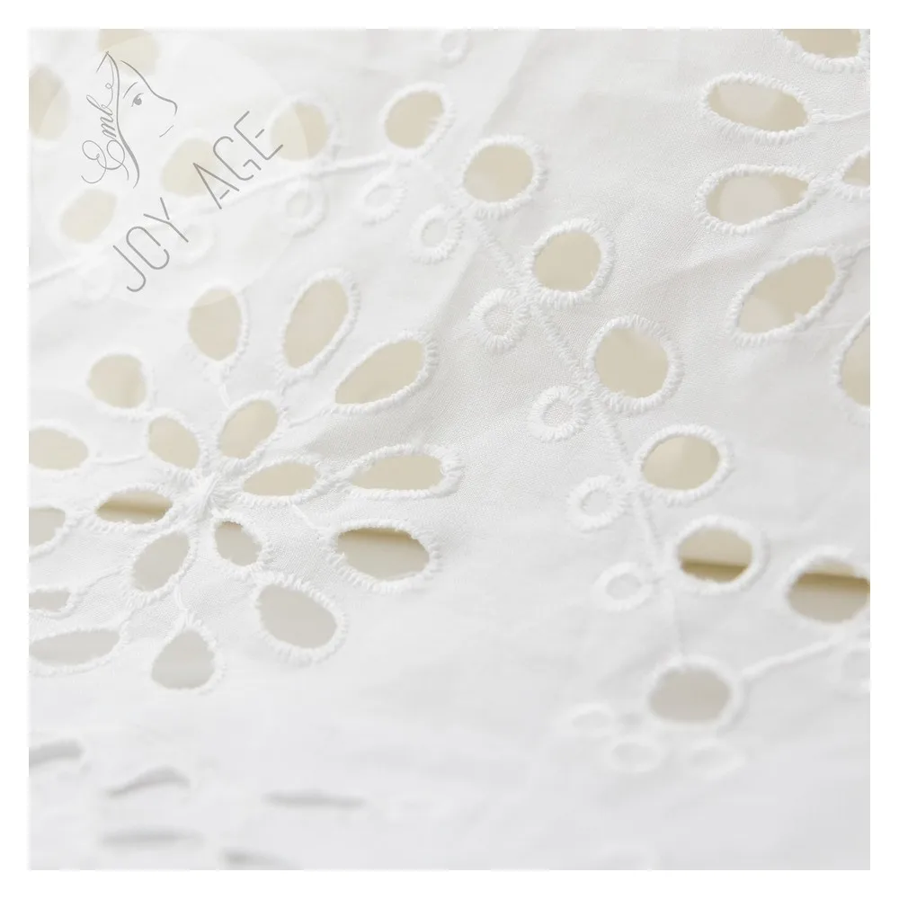 100% хлопок ушко модная детская одежда; Платье с цветочным рисунком платье с вышивкой органические женские кружевные ткани черного цвета высокого качества для продажи