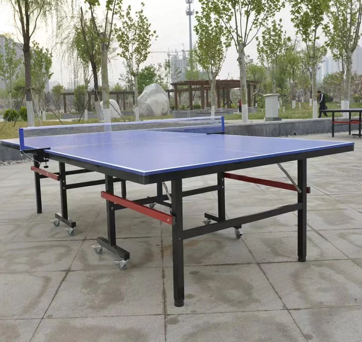 Outdoor dhs movable foldaing waterproof fixed outdoor table tennis table