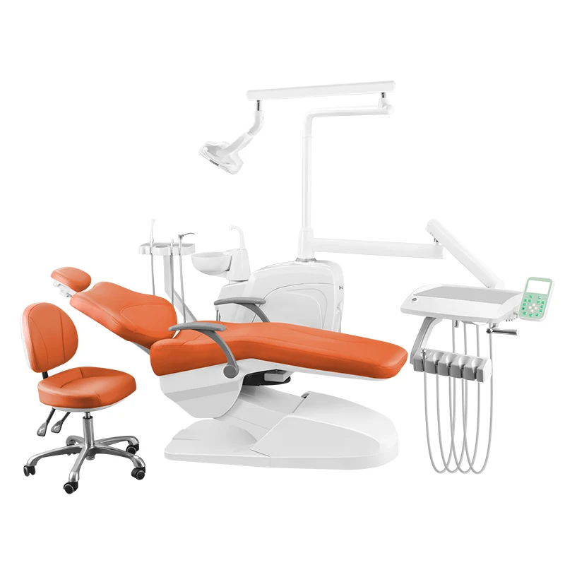 New fashion dental chair with 12 led lighting Dental chair set Luxury dental chair