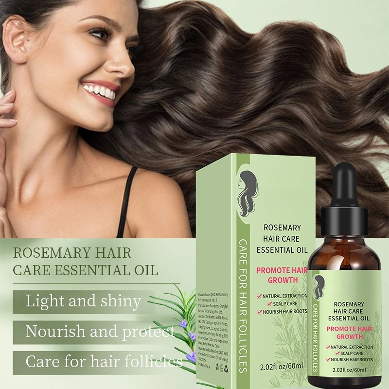 100% Pure Organic Rosemary Oil Nourishes Scalp Improves Blood Circulation Rid of Itchy & Dry Scalp Hair Care Oil 60ml