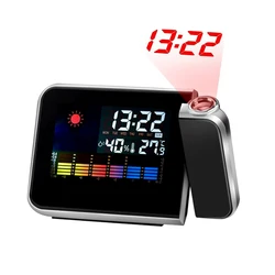 Wholesale Digital Weather Lcd Snooze Station Display Projector Alarm Clock