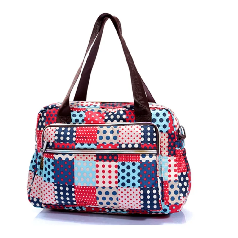 Wholesale stylish sublimation or digital printing messenger bag ladies colorful hand bag shoulder bags with long handles