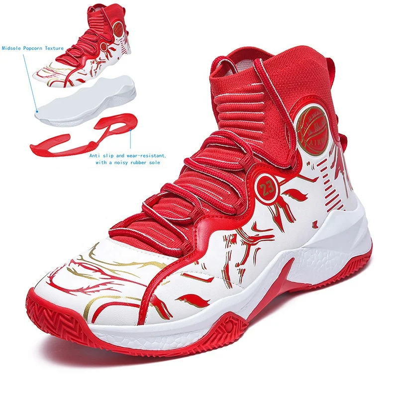 Girls Purple Basketball Shoes School Woman Training Sneakers Comfortable Wholesale Man High Top Running Shoes for Big Kid Boys