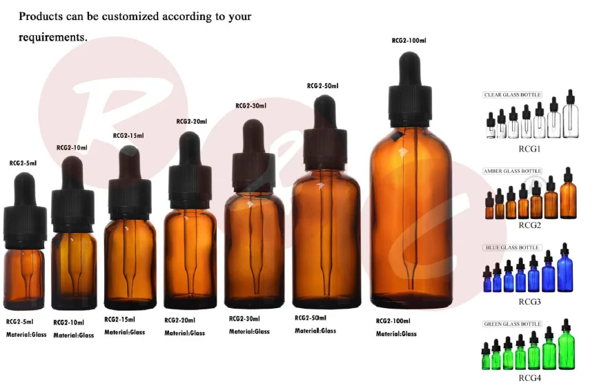 matte black glass dropper pipette 30ml bottle with cardboard tubes