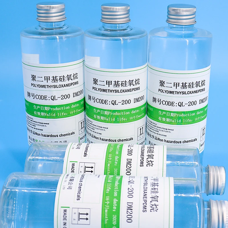 DM 200 вязкость 200cst кожаный вспомогательный агент Косметика сырье полидиметилсилоксан Смола диметил Силиконовое масло