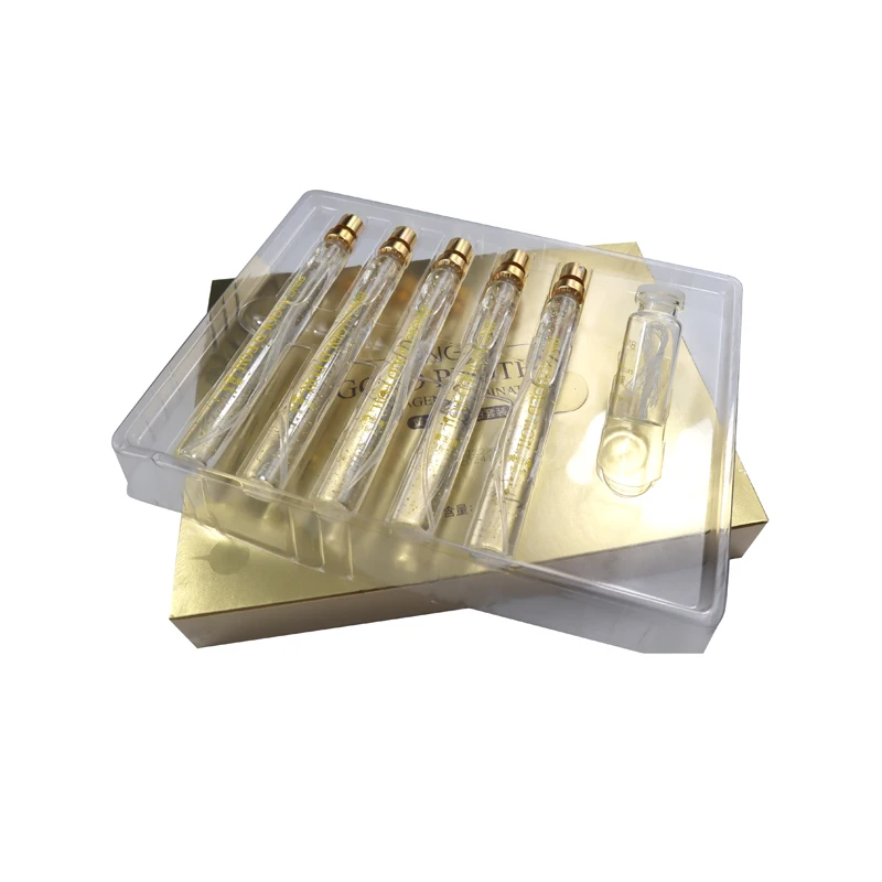 absorvible Gold Protein Peptide collagen threads Lines Carving Serum face Removal Wrinkles