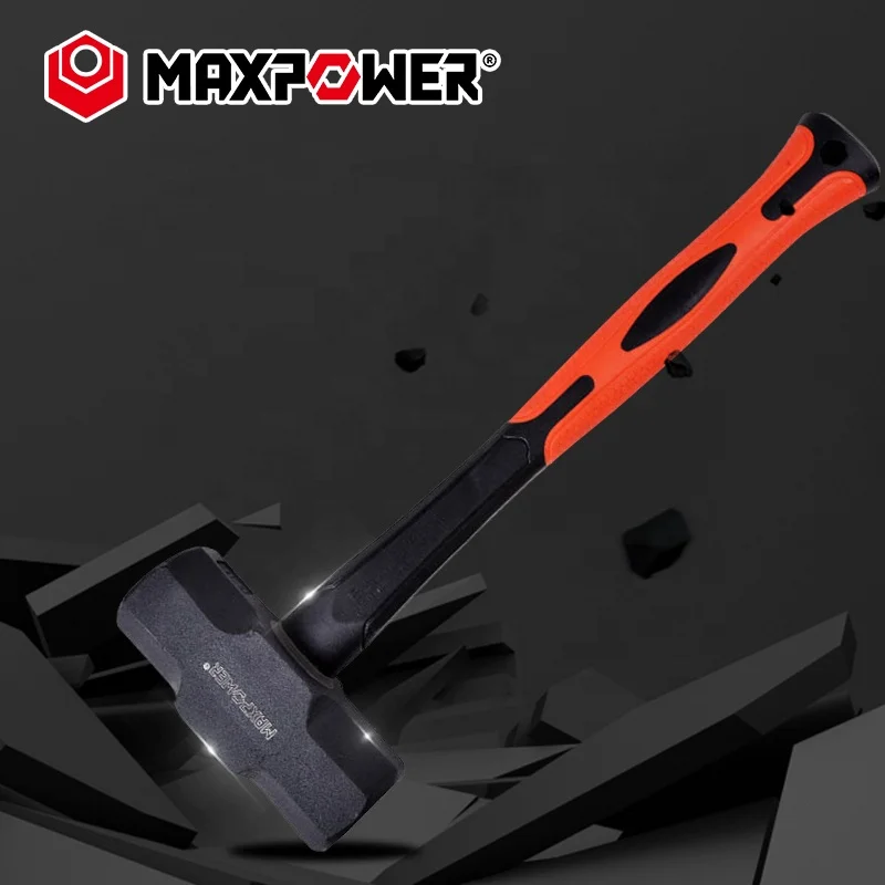 MAXPOWER non-slip 2lb small sledge hammer with long flexible handle