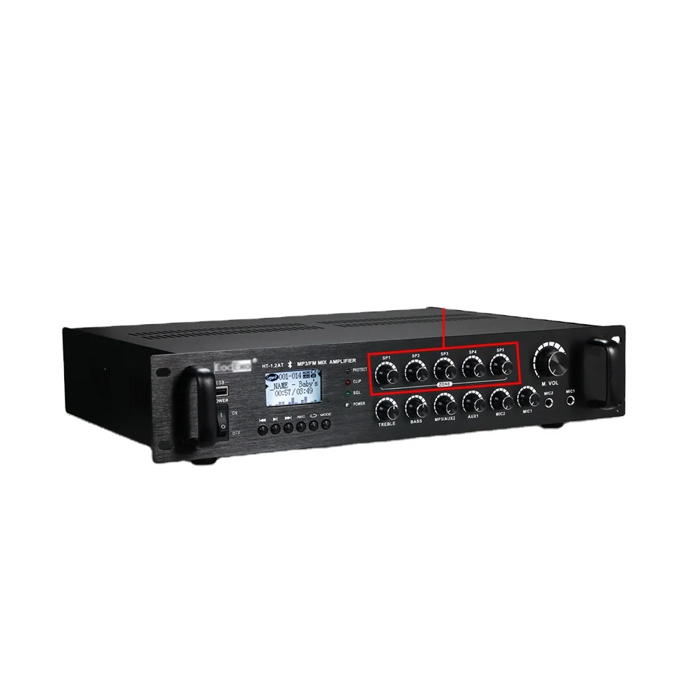 Oupushi HT-2.4AT-TD202 240 Вт 40 Гц-18 кГц поддержка усилителя качества звука bluetooth/USB HIFI с широким