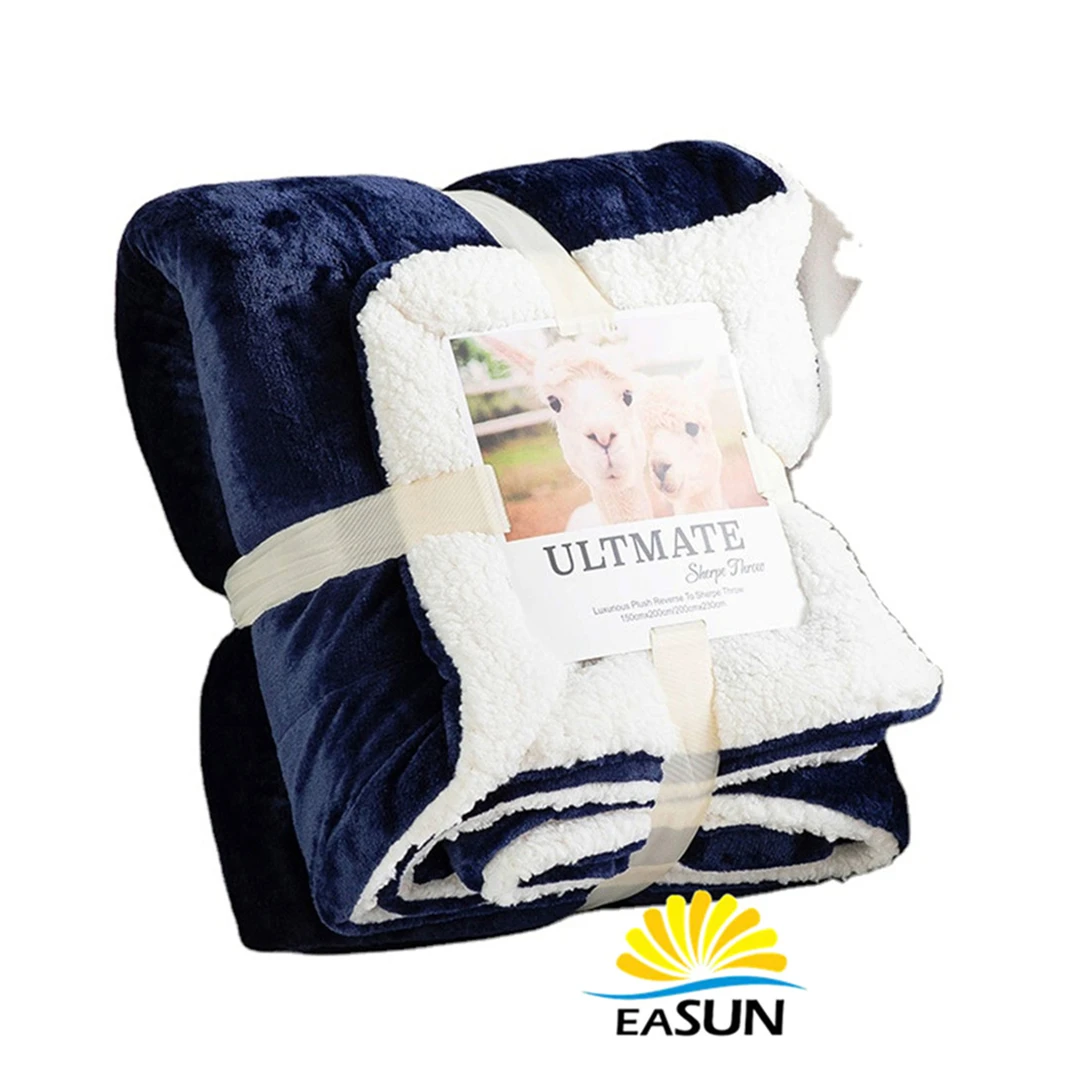 Hot-selling certificate custom luxury anti-pilling airline blanket aviation blanket blanket airline