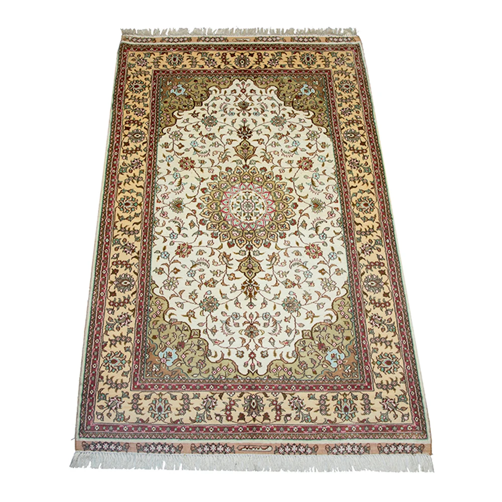 YUXIANG 3*5ft Oriental Kashmir Persian Rug Turkish Carpet Hand Knotted Custom Carpet
