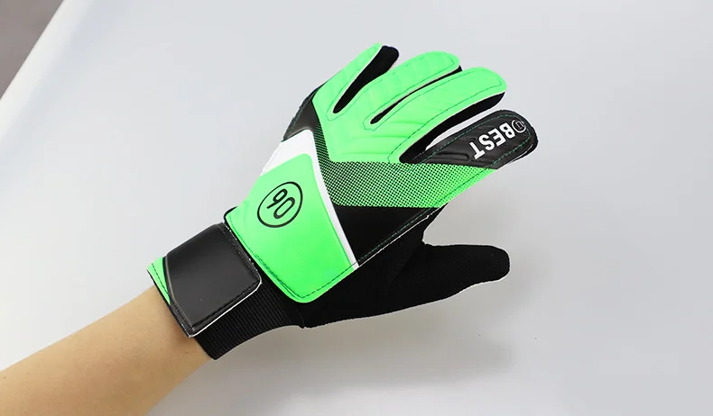 Custom Logo Professional Football Gloves with Finger Guard Latex Soccer