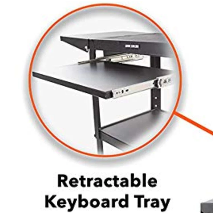 Classroom Supplies Furniture AV Equipment Adjustable Shelves Computer Desk Cart Tv Stand With Wheels