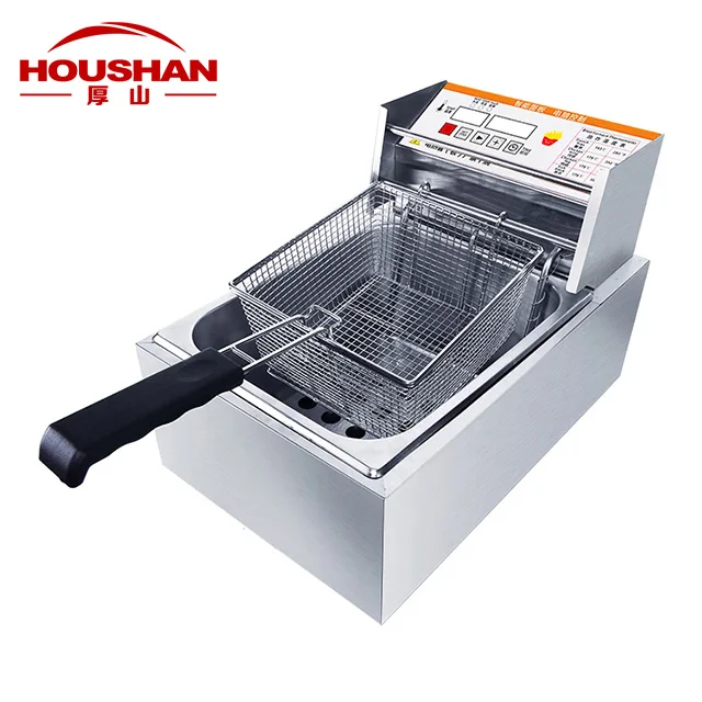 Интеллектуальная одноцилиндровая и двухцилиндровая электрическая фритюрница из нержавеющей стали