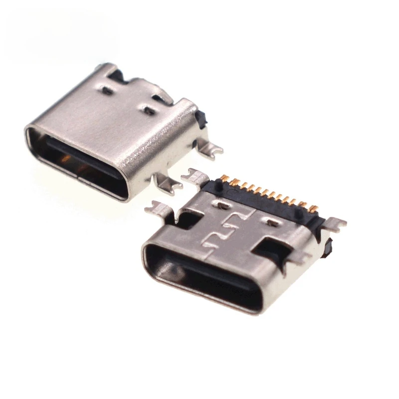 YZ USB Type C 3.1 Charge Connector 16p smt  Jack Charging port Micro USB connector