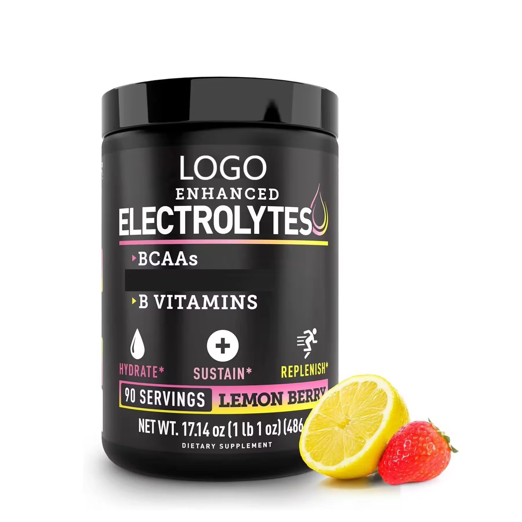 Electrolyte powder lemon juice fruit flavor sugar free electrolyte supplement containing zinc potassium and magnesium