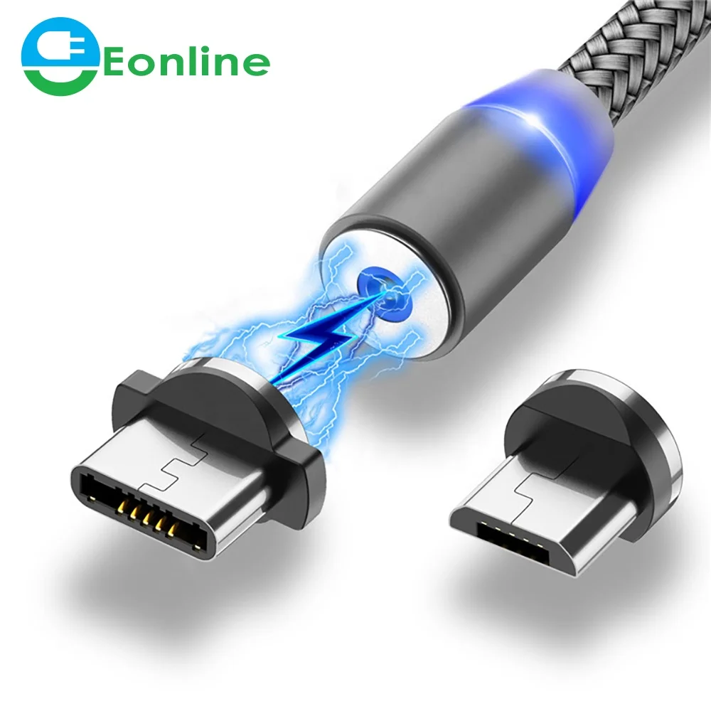 
 1 м 2 м Быстрая зарядка для мобильного телефона USB шнур Тип C кабель магнитное зарядное устройство Micro USB кабель для передачи данных Магнитный USB кабель  