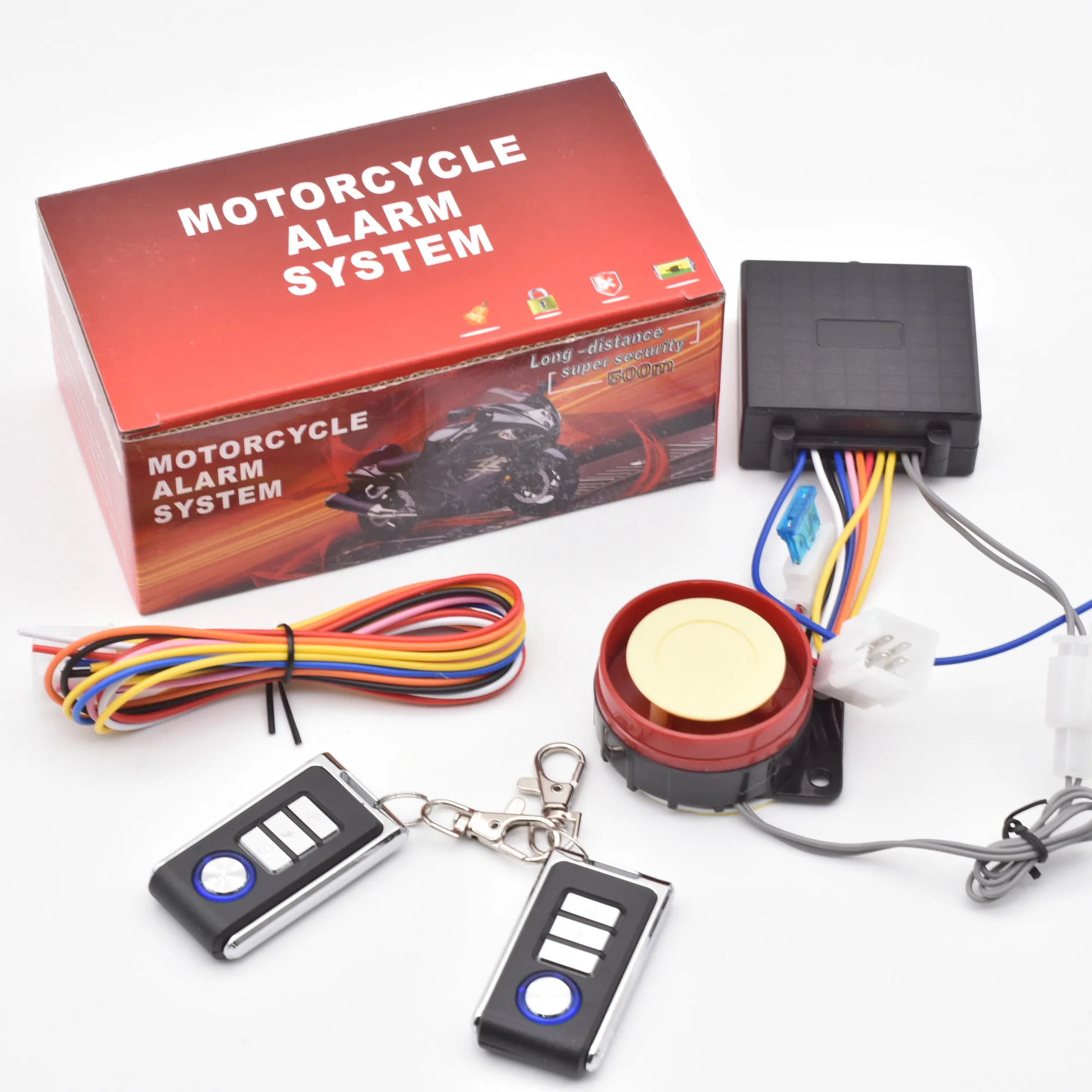 Универсальная противоугонная охранная система один способ дистанционное управление замок мотоцикла сигнализация с 2 контроллера