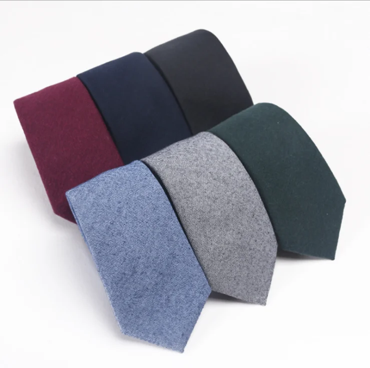 Галстук из искусственной шерсти галстук из чистого хлопка унисекс матовый мягкий Повседневный галстук 6 см
