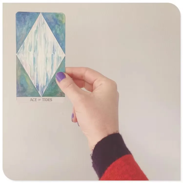 Горячая распродажа карточка Moon Tarot Oracle Классическая аутентичная игровая карта с красочными краями