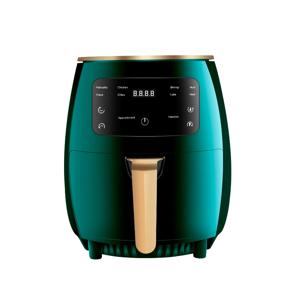 4.5L Non-Stick Multifunction Digital Gas Air Fryer Heated Rapid Air Kitchen Deep Fryer Without Oil