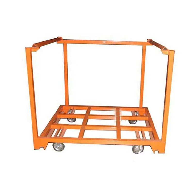 Foldable Hot Sale Space Saving Metal Industrial Drill Powder Coat Stack Commercial Pallet Rack Warehouse Storage Stacking Racks
