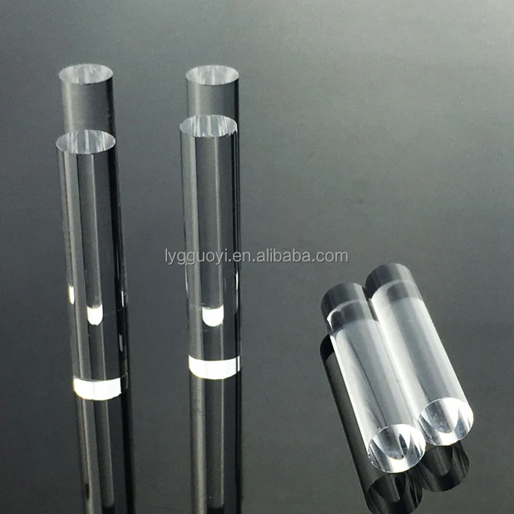 Высокое качество, высокая чистота, Прозрачное кварцевое стекло, твердый цилиндрический стержень для продажи