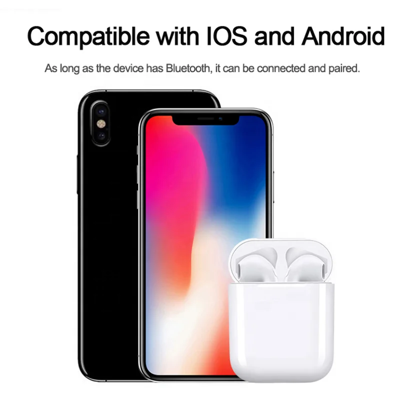 
i9s TWS Original Earphones Wireless Blue tooth Touch Control Earbuds Headphone i9s TWS 
