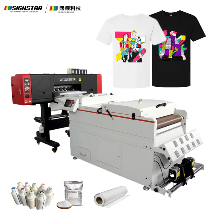 Signstar Pet Film Dtf Printer Set I3200 t Shirt Dtg 60cm 3 Heads Printing Machine Large Dtf Printer