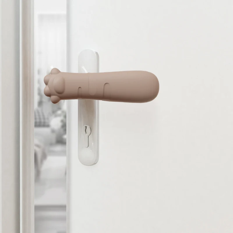 SeaMind Cute Crocodile Silicone Door Stop Baby-Proof Wall Protector and Handle Cover Safety First Door Stoppers
