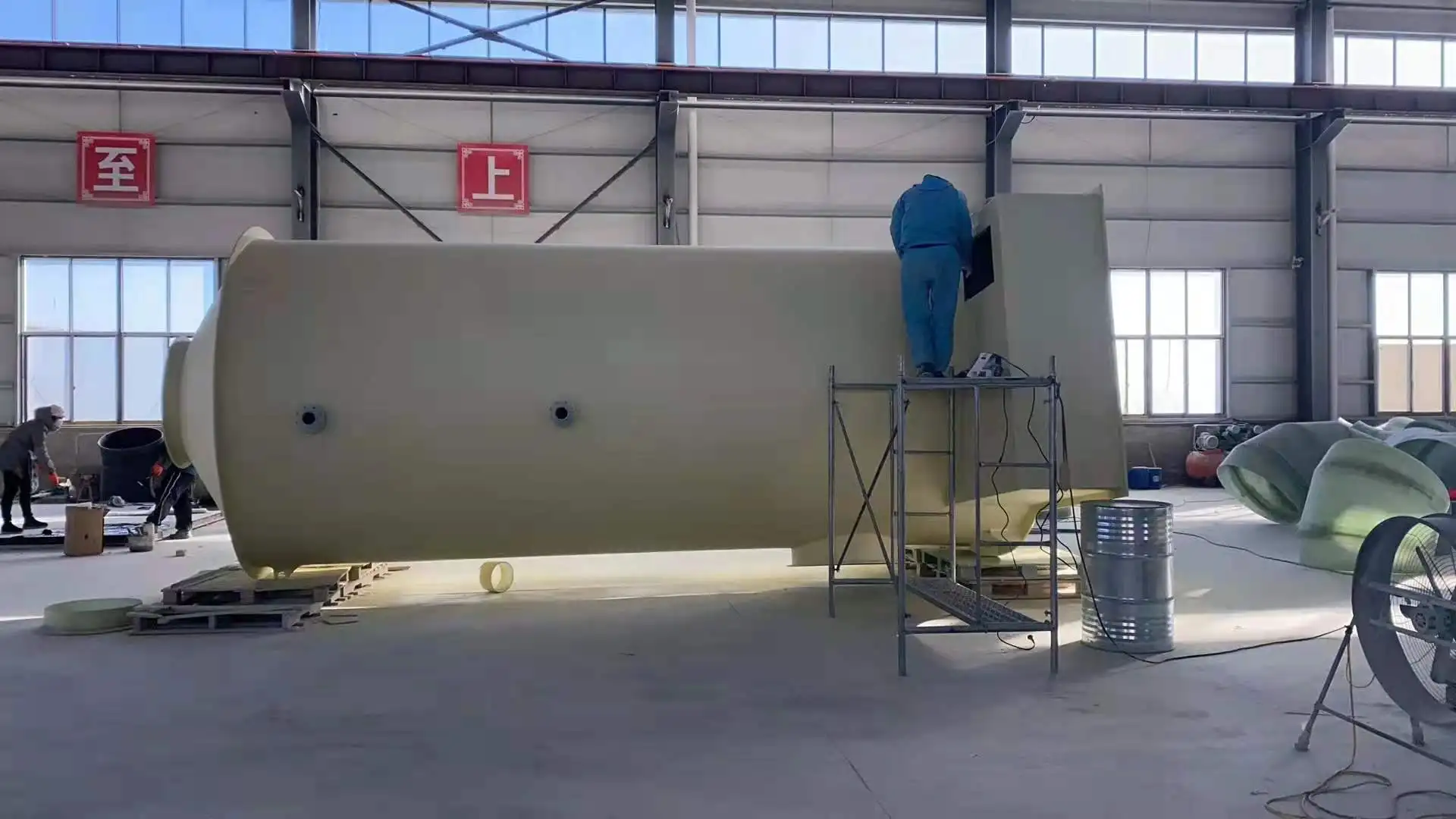 Fiberglass Reinforced Plastics Packed Tower/Cyclone Plate Tower Air Wet Scrubber