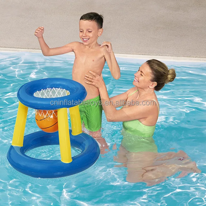 Factory customized parent-child water toys inflatable volleyball, basketball rack, handball, goal, water activity equipment