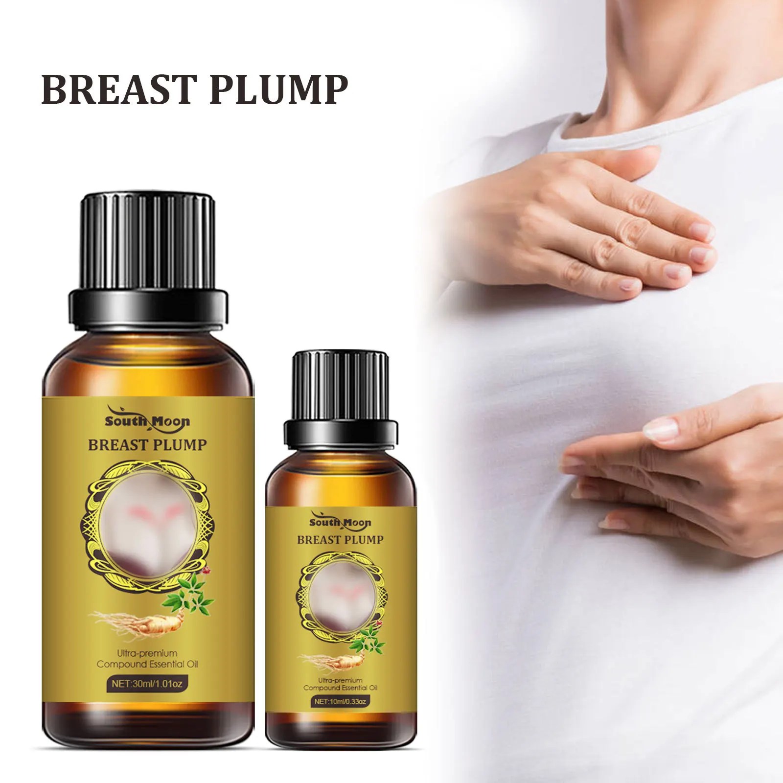 South moon beauty milk serum oil rich rhyme beauty milk breast plump and tight lifting nursing massage serum oil 30ml