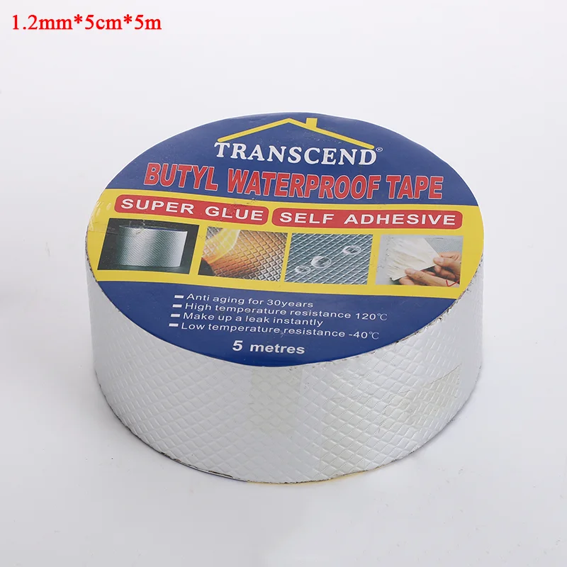 Factory wholesale high quality aluminum foil butyl waterproof leak-proof tape for repairing roof